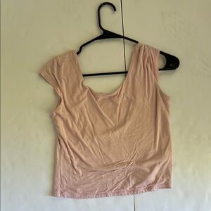 Wild Fable Pink Fitted Crop Tank Top